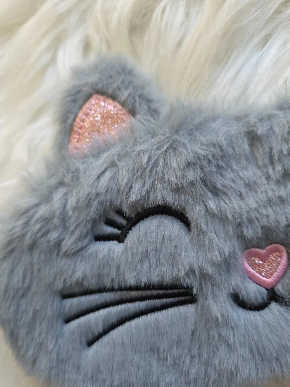 Gray Cat Sleep Mask